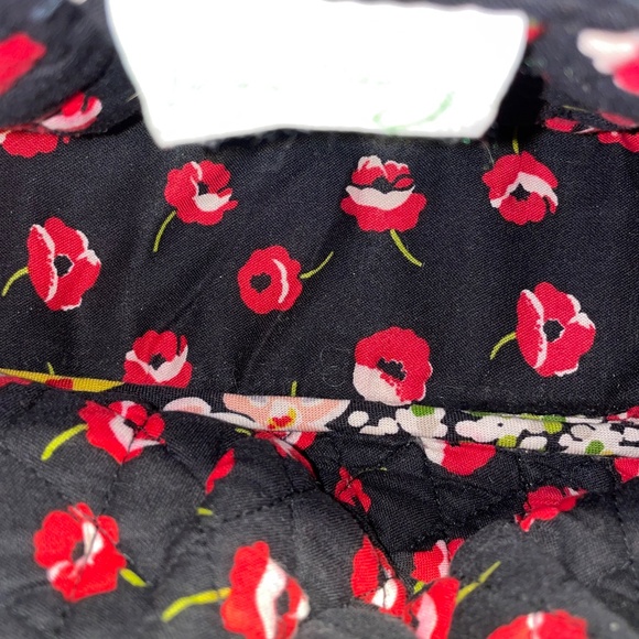 Vera Bradley‎ Poppy Fields Pattern Top Zip Small Crossbody Bag Purse - Picture 4 of 8